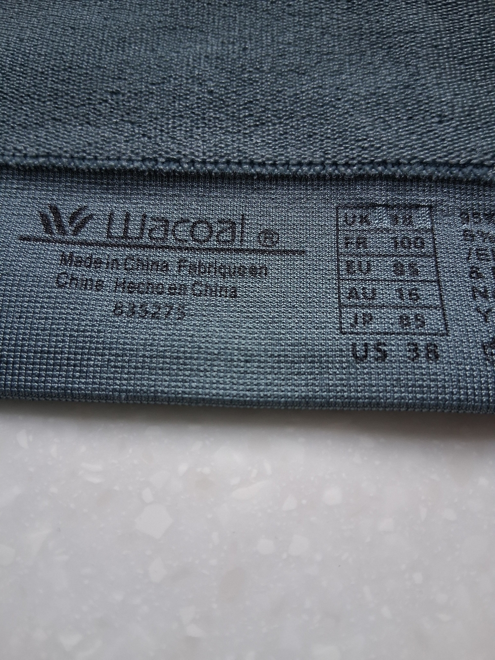 Wacoal B Smooth Seamless Slate Blue Wireless V-Neck Comfort Bra - Picture 4 of 8